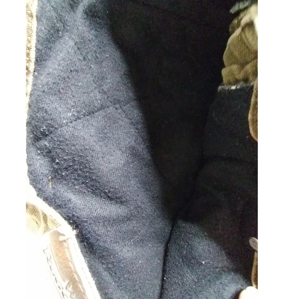 Wrangler Rugged Wear Mens 38x30 Brown Canvas Lined Work Pants Distressed outdoor